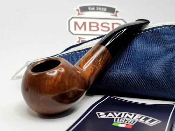 Savinelli One Smooth Brown 321 Author 6mm Briar Tobacco Pipe, Starter Set, Tools - Image 4