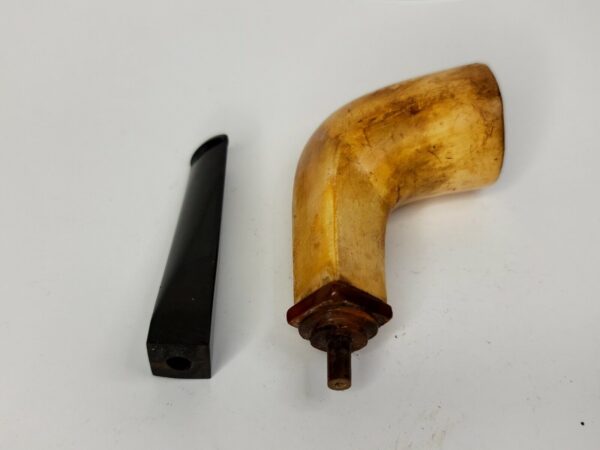 Unique Antique Meerschaum Tobacco Pipe With Replacement Mouthpiece [SOLD OUT] - Image 10