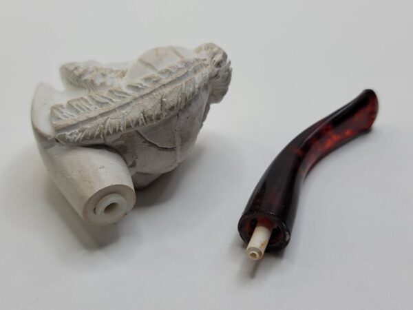 Vintage Unsmoked Block Meerschaum Tobacco Smoking pile of Bearded Man [SOLD OUT] - Image 13