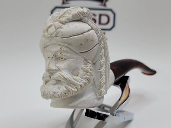 Vintage Unsmoked Block Meerschaum Tobacco Smoking pile of Bearded Man [SOLD OUT] - Image 3