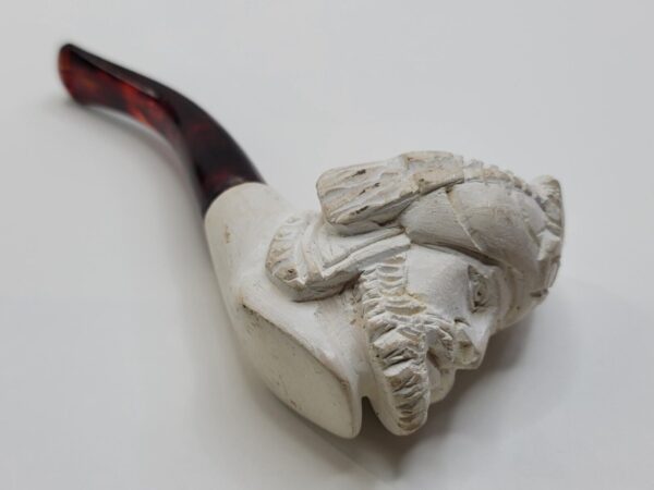 Vintage Unsmoked Block Meerschaum Tobacco Smoking pile of Bearded Man [SOLD OUT] - Image 10