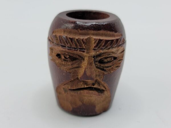 Vintage Wooden Tobacco Smoking Pipe Is Tribal Man - Image 5