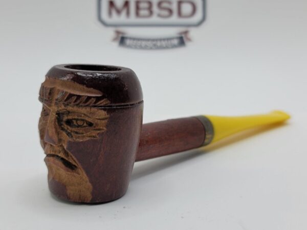 Vintage Wooden Tobacco Smoking Pipe Is Tribal Man