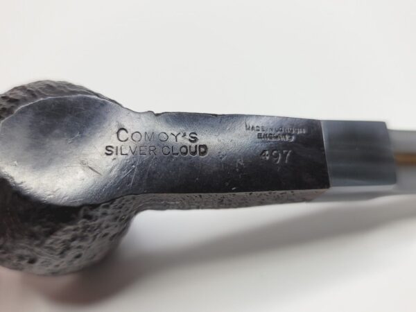 1970s Comoy's Silver Cloud 497 Rusticated Pot Estate Briar Tobacco Pipe, London [SOLD OUT] - Image 8