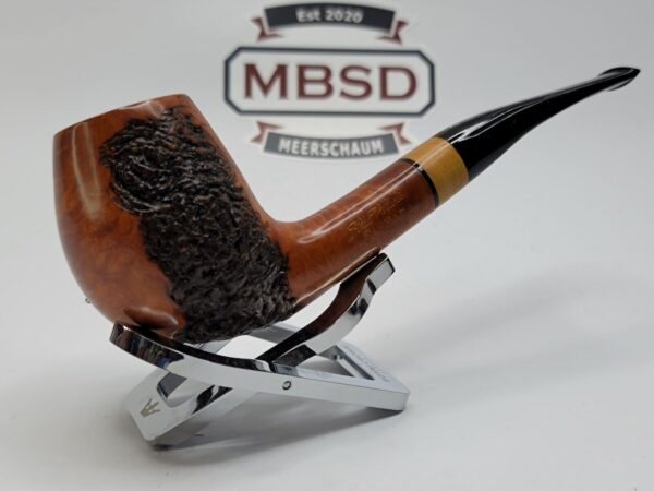 Aldo Velani Firmata Rustico Partially Rusticated Estate Briar Tobacco Pipe [SOLD OUT] - Image 5