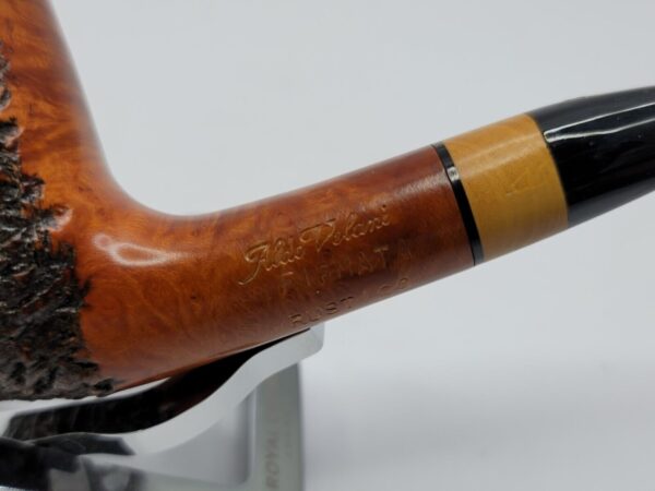 Aldo Velani Firmata Rustico Partially Rusticated Estate Briar Tobacco Pipe [SOLD OUT] - Image 7