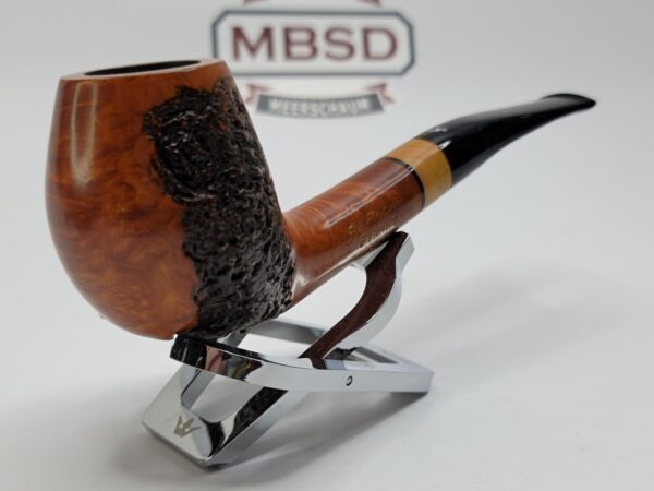 Aldo Velani Firmata Rustico Partially Rusticated Estate Briar Tobacco Pipe [SOLD OUT] - Image 8