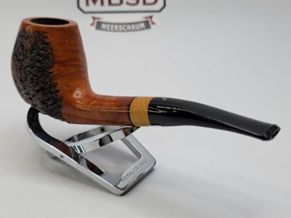 Aldo Velani Firmata Rustico Partially Rusticated Estate Briar Tobacco Pipe [SOLD OUT] - Image 9