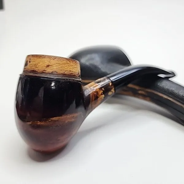 Antique Echt Bernstein Hawkbill Block Meerschaum Tobacco Pipe, Great Color