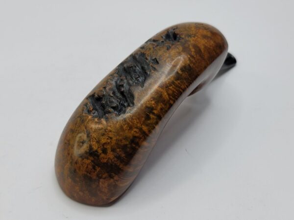 Bennie Joe Pipes Large Plateau Grain Freehand Briar Tobacco Pipe, Ebonite [SOLD OUT] - Image 11