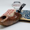 Bennie Joe Pipes Large Plateau Grain Freehand Briar Tobacco Pipe, Ebonite [SOLD OUT]