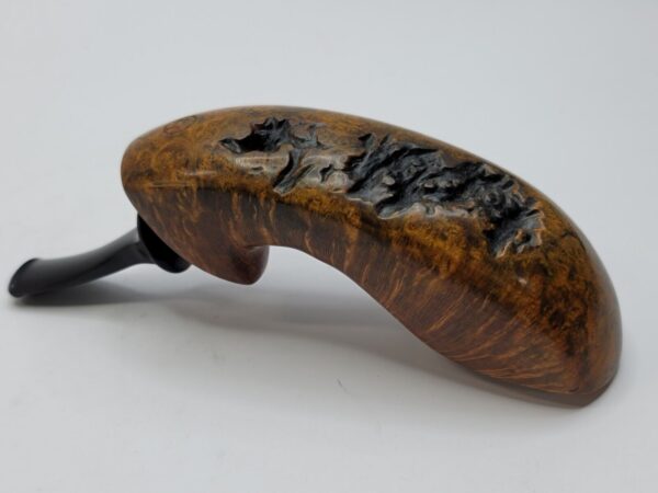 Bennie Joe Pipes Large Plateau Grain Freehand Briar Tobacco Pipe, Ebonite [SOLD OUT] - Image 12