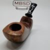 Bennie Joe Pipes Large Plateau Grain Freehand Briar Tobacco Pipe, Ebonite [SOLD OUT] - Image 13