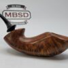 Bennie Joe Pipes Large Plateau Grain Freehand Briar Tobacco Pipe, Ebonite [SOLD OUT] - Image 14