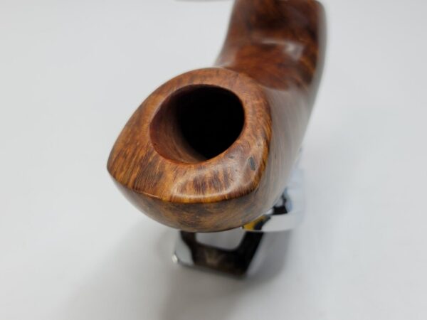 Bennie Joe Pipes Large Plateau Grain Freehand Briar Tobacco Pipe, Ebonite [SOLD OUT] - Image 6