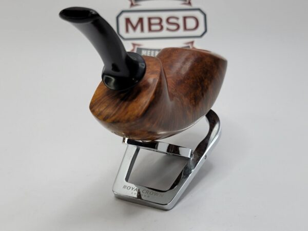 Bennie Joe Pipes Large Plateau Grain Freehand Briar Tobacco Pipe, Ebonite [SOLD OUT] - Image 9