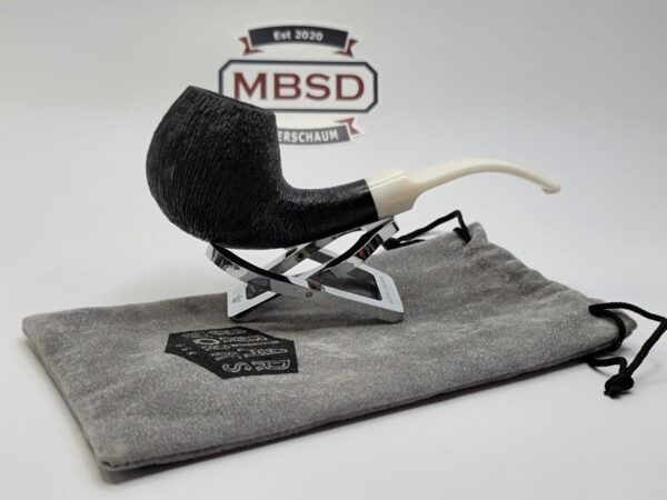BriarWorks Classic C91 Black Rusticated Estate Briar Tobacco Pipe, USA [SOLD OUT]