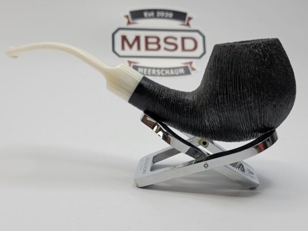 BriarWorks Classic C91 Black Rusticated Estate Briar Tobacco Pipe, USA [SOLD OUT] - Image 9
