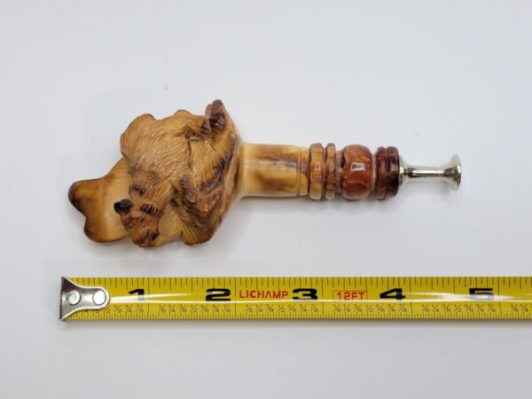 Hand Carved Block Meerschaum Tobacco Smoking Pipe Tamper, Of Bear [SOLD OUT] - Image 9