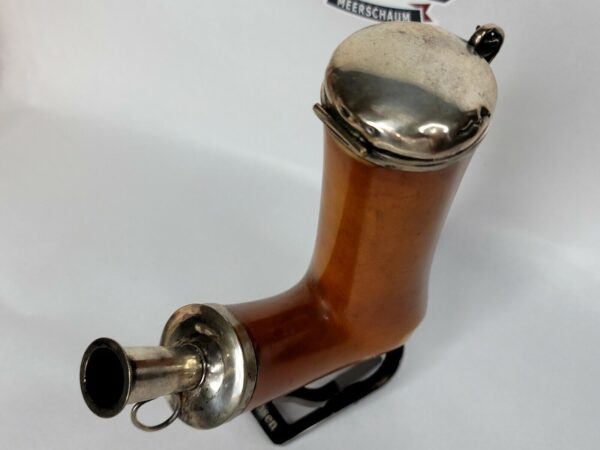 Large, Beautifully Colored Antique 1800s Block Meerschaum Tobacco Pipe Bowl [SOLD OUT] - Image 7