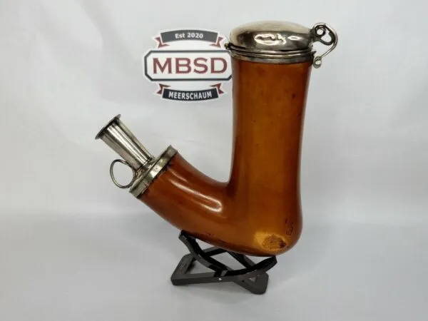 Large, Beautifully Colored Antique 1800s Block Meerschaum Tobacco Pipe Bowl [SOLD OUT]