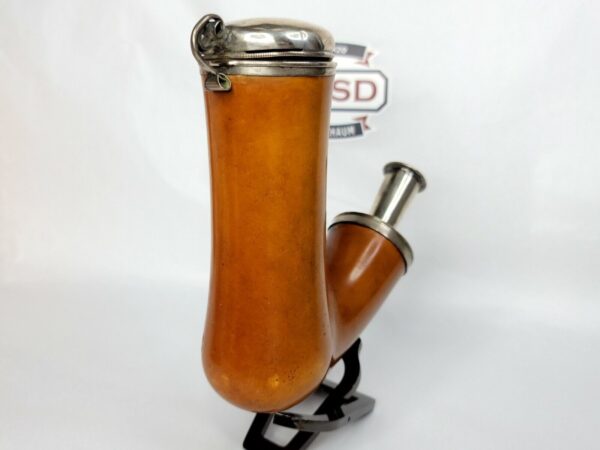 Large, Beautifully Colored Antique 1800s Block Meerschaum Tobacco Pipe Bowl [SOLD OUT] - Image 9