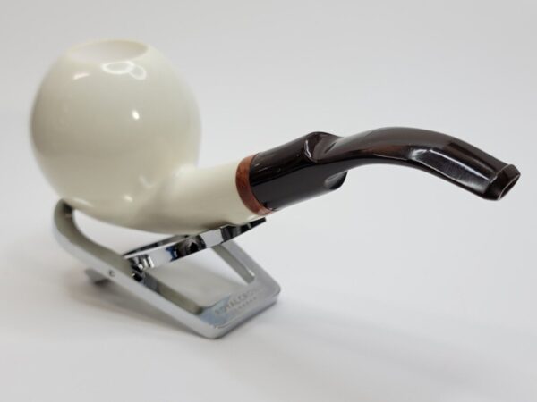 Large MBSD Meerschaum Bent Ball Block Meerschaum Tobacco Pipe, 9mm Filter [SOLD OUT] - Image 13