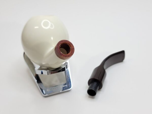Large MBSD Meerschaum Bent Ball Block Meerschaum Tobacco Pipe, 9mm Filter [SOLD OUT] - Image 16