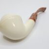 MBSD Meerschaum Bent Rhodesian Block Meerschaum Tobacco Pipe, 9mm Filter, Case [SOLD OUT] - Image 13