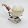 MBSD Meerschaum Bent Rhodesian Block Meerschaum Tobacco Pipe, 9mm Filter, Case [SOLD OUT] - Image 14