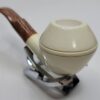 MBSD Meerschaum Bent Rhodesian Block Meerschaum Tobacco Pipe, 9mm Filter, Case [SOLD OUT] - Image 9