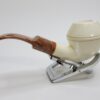 MBSD Meerschaum Bent Rhodesian Block Meerschaum Tobacco Pipe, 9mm Filter, Case [SOLD OUT] - Image 10