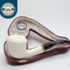 MBSD Meerschaum Deluxe Bent Calabash Block Meerschaum Tobacco Pipe, 9mm Filter [SOLD OUT]