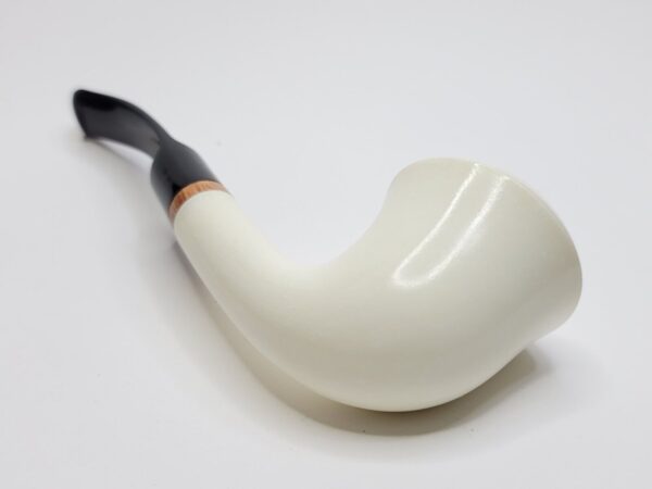 MBSD Meerschaum Deluxe Bent Calabash Block Meerschaum Tobacco Pipe, 9mm Filter [SOLD OUT] - Image 13