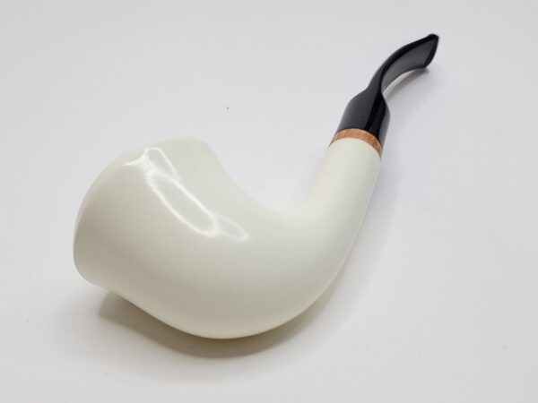 MBSD Meerschaum Deluxe Bent Calabash Block Meerschaum Tobacco Pipe, 9mm Filter [SOLD OUT] - Image 14