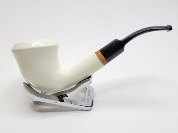 MBSD Meerschaum Deluxe Bent Calabash Block Meerschaum Tobacco Pipe, 9mm Filter [SOLD OUT] - Image 15