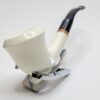 MBSD Meerschaum Deluxe Bent Calabash Block Meerschaum Tobacco Pipe, 9mm Filter [SOLD OUT] - Image 5