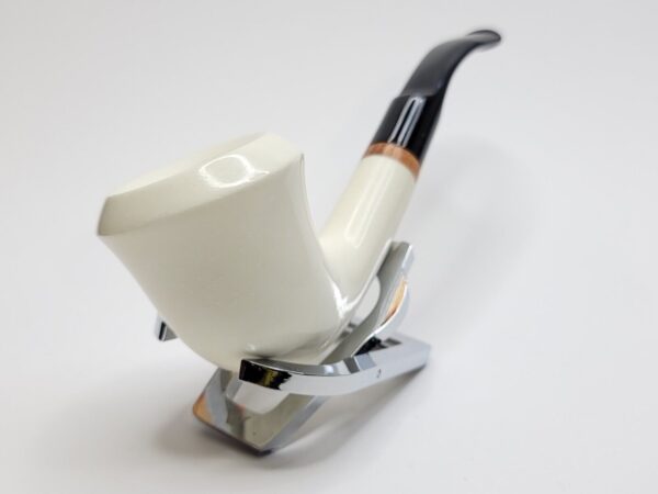 MBSD Meerschaum Deluxe Bent Calabash Block Meerschaum Tobacco Pipe, 9mm Filter [SOLD OUT] - Image 5