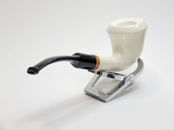 MBSD Meerschaum Deluxe Bent Calabash Block Meerschaum Tobacco Pipe, 9mm Filter [SOLD OUT] - Image 9