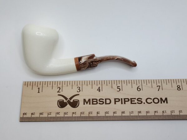 MBSD Meerschaum Deluxe Calabash Block Meerschaum Tobacco Pipe, 9mm [SOLD OUT] - Image 12