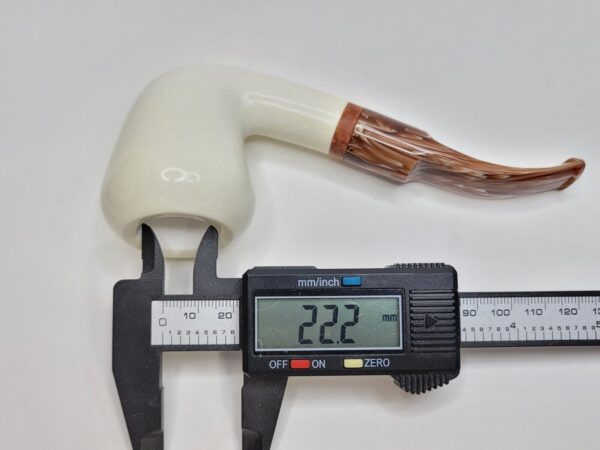 MBSD Meerschaum Deluxe Calabash Block Meerschaum Tobacco Pipe, 9mm [SOLD OUT] - Image 15