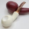 MBSD Meerschaum Deluxe Squat Tomato Block Meerschaum Tobacco Pipe, 9mm Filter [SOLD OUT] - Image 11