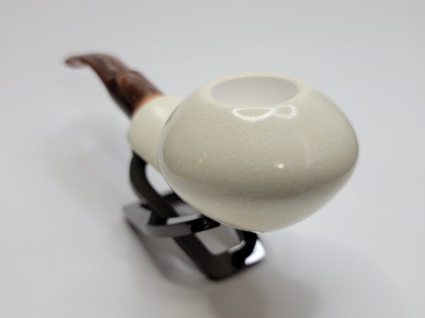 MBSD Meerschaum Deluxe Squat Tomato Block Meerschaum Tobacco Pipe, 9mm Filter [SOLD OUT] - Image 12
