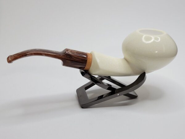 MBSD Meerschaum Deluxe Squat Tomato Block Meerschaum Tobacco Pipe, 9mm Filter [SOLD OUT] - Image 13