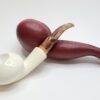 MBSD Meerschaum Deluxe Squat Tomato Block Meerschaum Tobacco Pipe, 9mm Filter [SOLD OUT] - Image 7