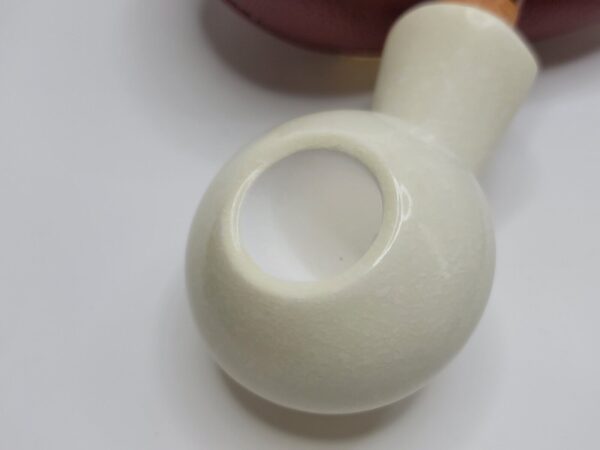 MBSD Meerschaum Deluxe Squat Tomato Block Meerschaum Tobacco Pipe, 9mm Filter [SOLD OUT] - Image 9