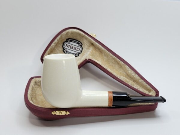 MBSD Meerschaum Lovat Block Meerschaum Tobacco Pipe, High Grade, 9mm Filter [SOLD OUT] - Image 3
