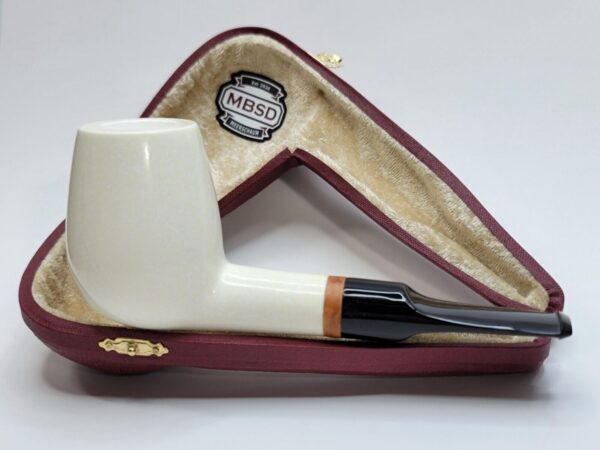 MBSD Meerschaum Lovat Block Meerschaum Tobacco Pipe, High Grade, 9mm Filter [SOLD OUT] - Image 4