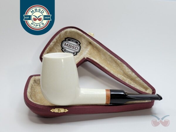MBSD Meerschaum Lovat Block Meerschaum Tobacco Pipe, High Grade, 9mm Filter [SOLD OUT]