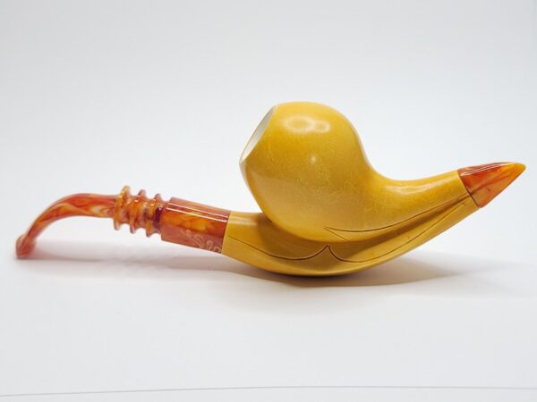 MBSD Meerschaum Masters Sadik Yanik Block Meerschaum Tobacco Pipe, 9mm Filter [SOLD OUT] - Image 11